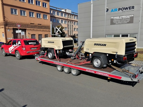 Nové kompresory Doosan 7/55